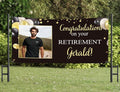 Generic Personalized Retirement Banner, Retirement Party Decorations, 12x24 inch by Custom