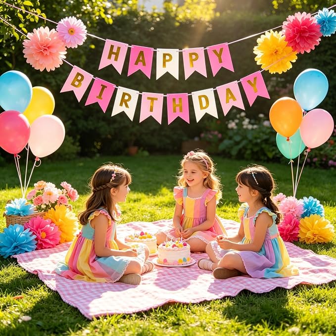 Happy Birthday Banner Birthday Party Supplies - Image 5