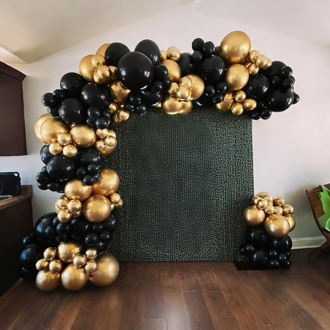 Lukiituke Black and Gold Balloons - Image 5