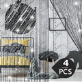 WILLBOND 4 Pcs String Curtains Glitter Fringe Curtains by Willbond+Technology+Limited