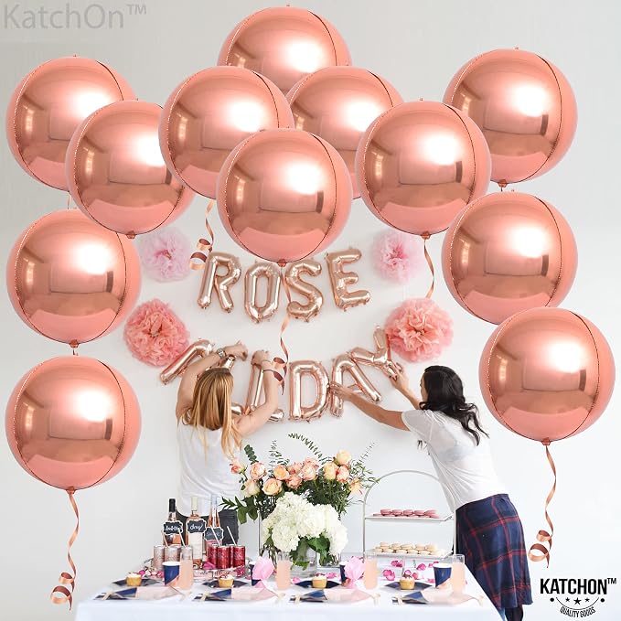 KatchOn Giant Rose Gold Balloons - Image 7
