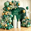 154 PCS Emerald Green and Gold Balloon Arch Kit, Forest Green Balloons in by Unknown