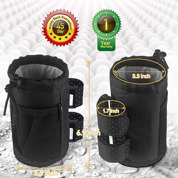 GEARV 2Pack Cup Holder for Bike, Scooter and Wheelchair, Water Bottle Holder - Image 7