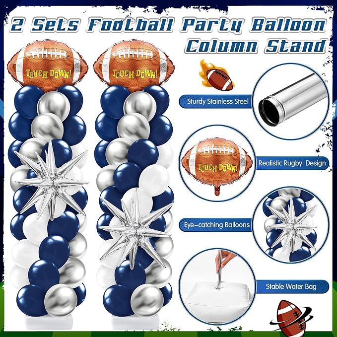 Kasyat 2 Sets Cowboys Football Balloon Column Stand Kit - Image 3