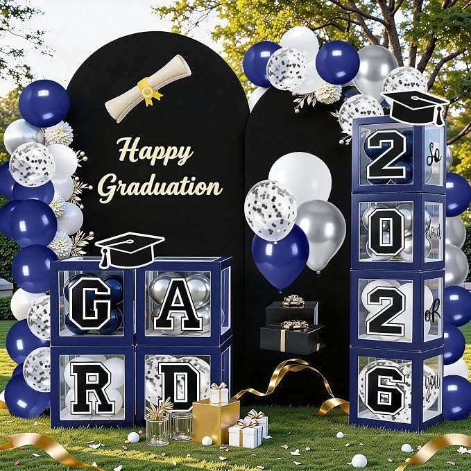 Graduation Decorations 2026 Graduation Party Decorations Set of 4 Boxes - Image 5