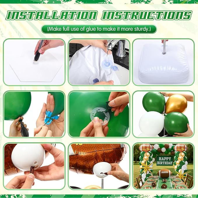 Kasyat 2 Sets Football Balloon Column Stand Kit - Image 4