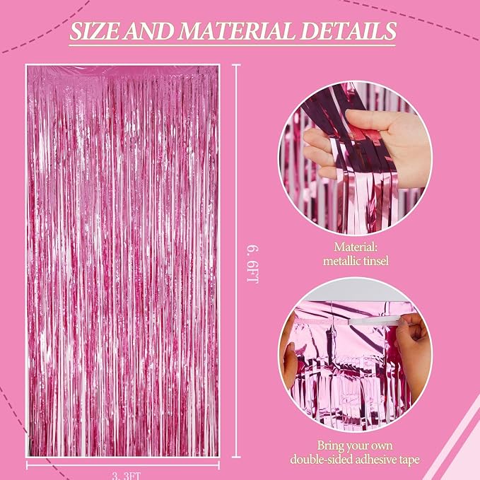 DECOCKRAT 2 Pack Foil Fringe Backdrop - Image 3