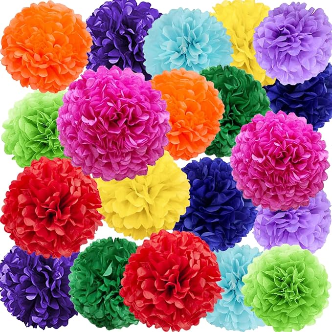 We Moment Colorful Tissue Paper Flowers Decorations by We+Moment