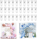 30 Pack Balloon Arch Clips, 2-Inch Transparent Spring Clamps by Dxmimer