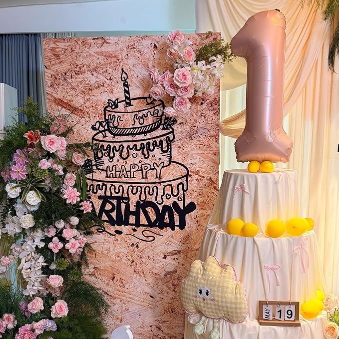 40 Inch Pink Number 4 Foil Balloon - Image 2