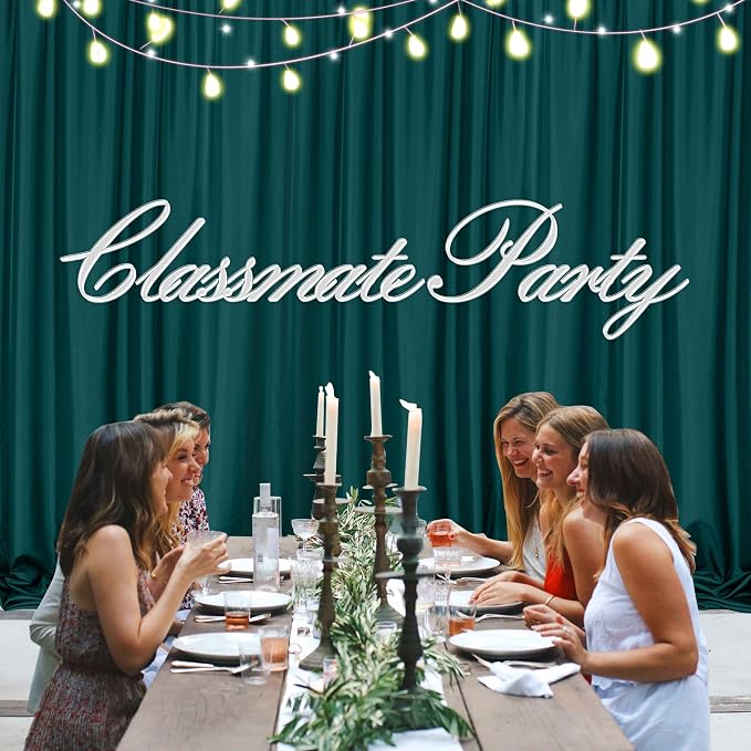 10ft x 10ft Hunter Green Backdrop Curtains - Image 9
