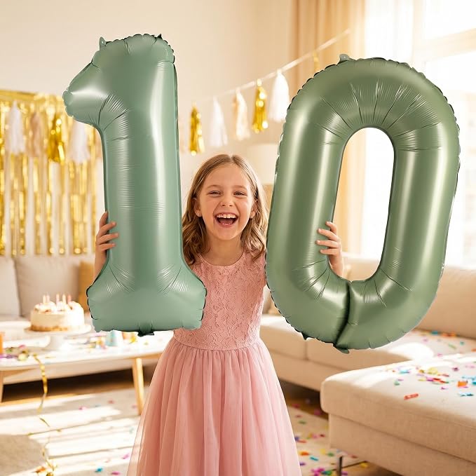 YPSelected 32 Inch Large Foil Helium Number Balloon Birthday Wedding Party 0-9 - Image 2