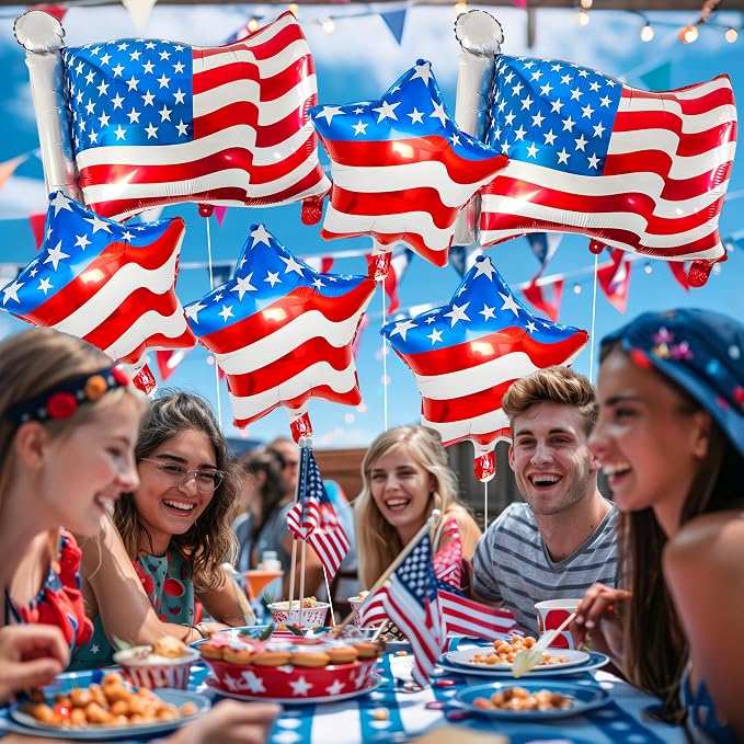 6PCS Patriotic Balloon Set - Image 2