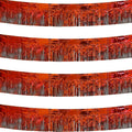 4 Pack Red Total 40 Feet Foil Fringe Garland Metallic Tinsel Banner Wall by iiCheerful