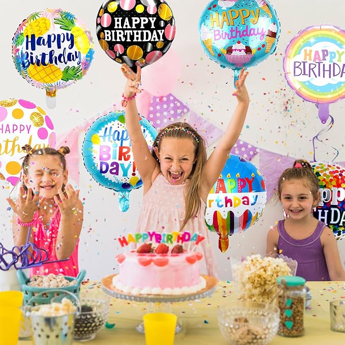 HILAVO 36PCS Happy Birthday Foil Balloons - Image 2