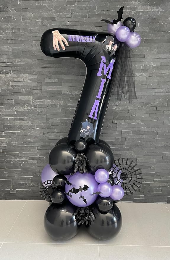 Black 7 Balloon - Image 2