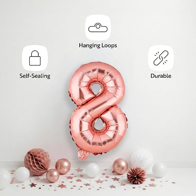 Restaurantware Balloon 1 Pack of Mylar Hanging Reusable Self-Sealing Balloons - Image 4