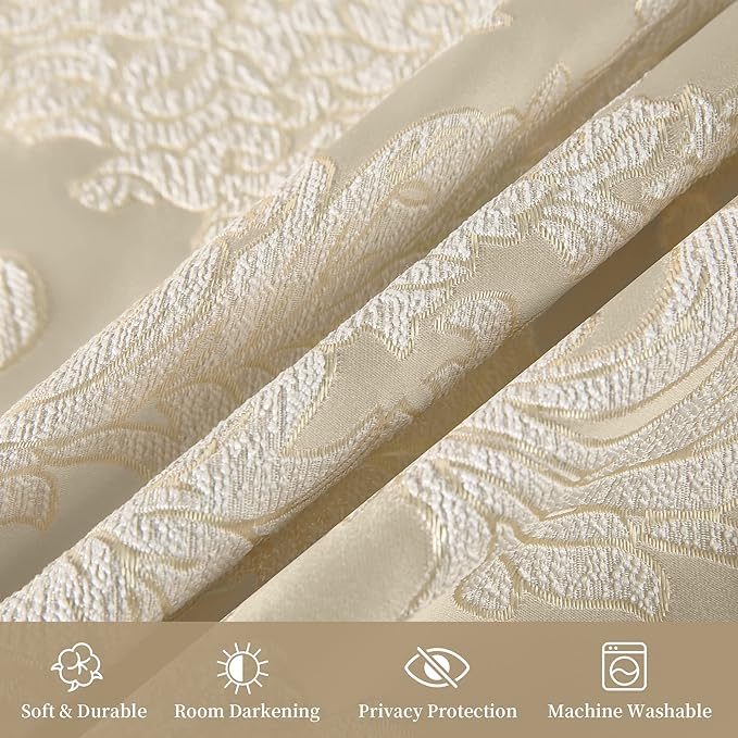 Loom and Mill Jacquard Damask Curtains - Image 6
