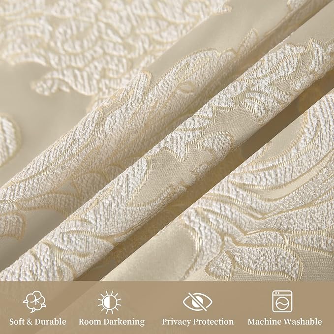 Loom and Mill Jacquard Damask Curtains - Image 6