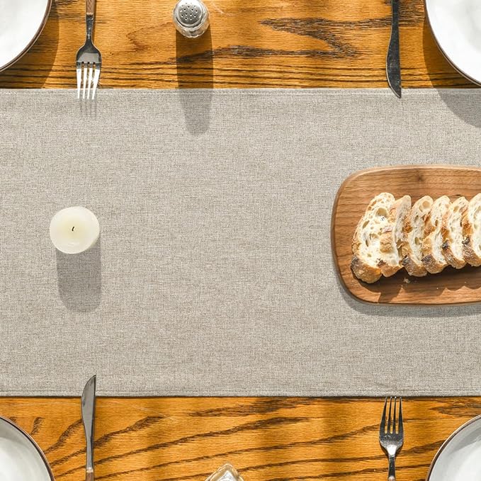 Artoid Mode Light Brown Table Runner, Seasonal Fall Washable Kitchen Dining - Image 3