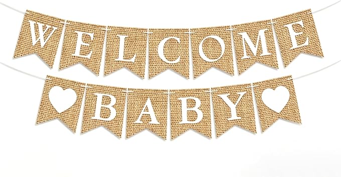 Welcome Baby Banner Paper by Unknown