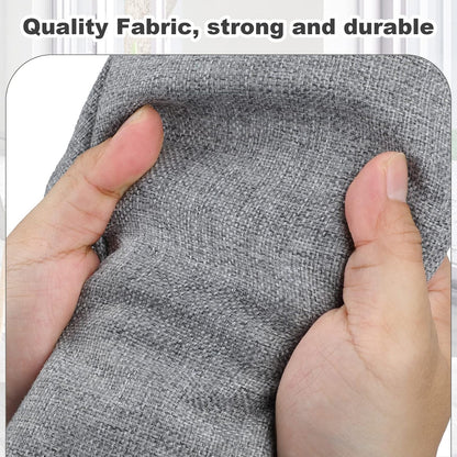 Medium 15" 21 Quart Collapsible Stackable Storage Bins with Lids, 5 Packs Grey Foldable Fabric Closet Boxes Heavy-duty Linen Cube Baskets Container for Bedroom Office (15 x 11 x 8)