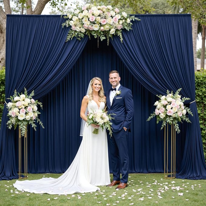 50ft×12ft Navy Blue Backdrop Curtain - Image 7