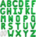 TONIFUL Green Letter Balloons 26 Pcs 1 Set A-Z Alphabet Banner Kit – 16 Inch by TONIFUL