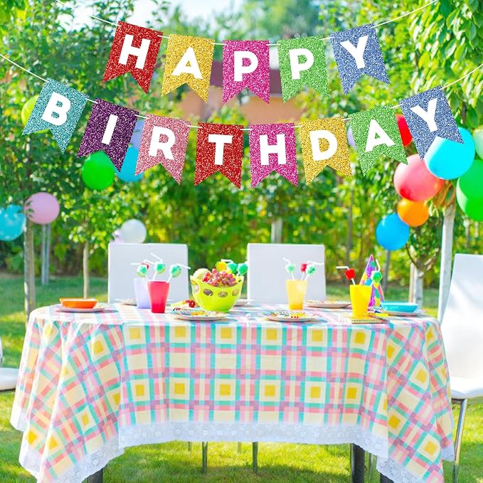 Colorful Happy Birthday Banner Birthday Sign - Image 5