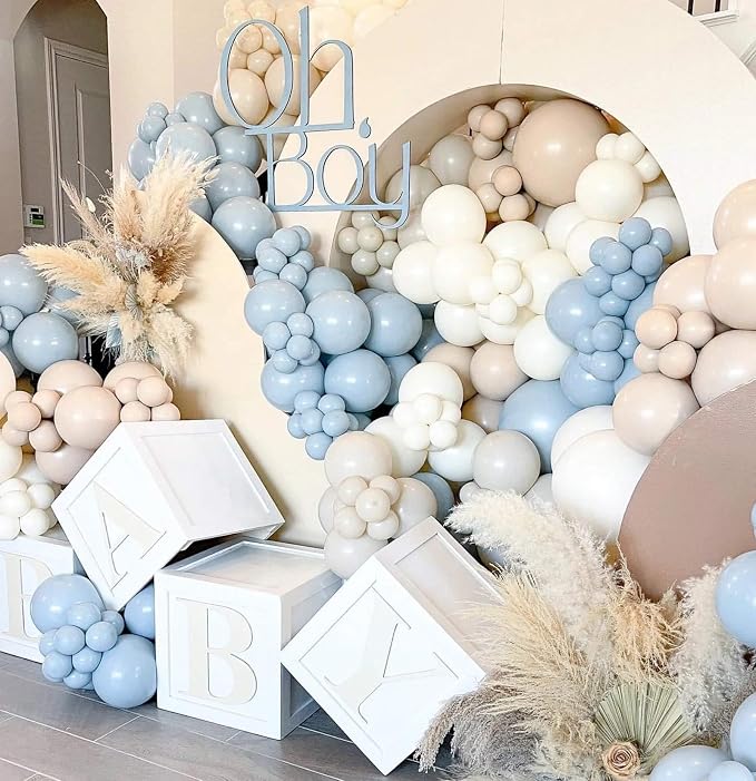 12 Inch Beige Balloons, Baby Shower, Graduate Party Decorations - Image 3