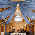 6 Panel Dusty Blue Wedding Drapes by Showgeous