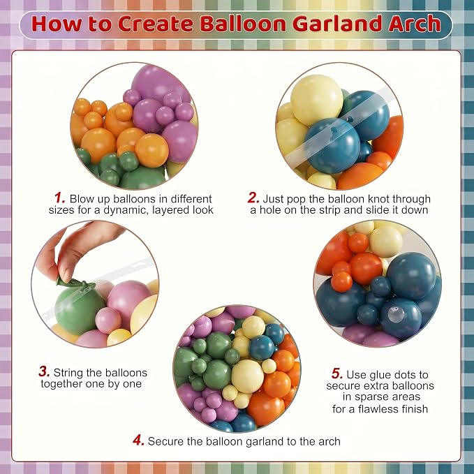 Rainbow Balloon Arch Kit for Whimsical Baby Shower Birthday Decorations | - Image 6
