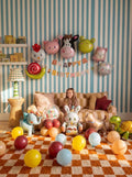 48 PCS Happy Birthday Farm Animals Foil Balloon Decorations Kit by Vrukiaa