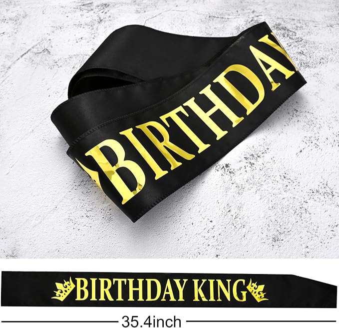 NA King Crown and Birthday Sash, Prom Decoration Gifts - Image 6