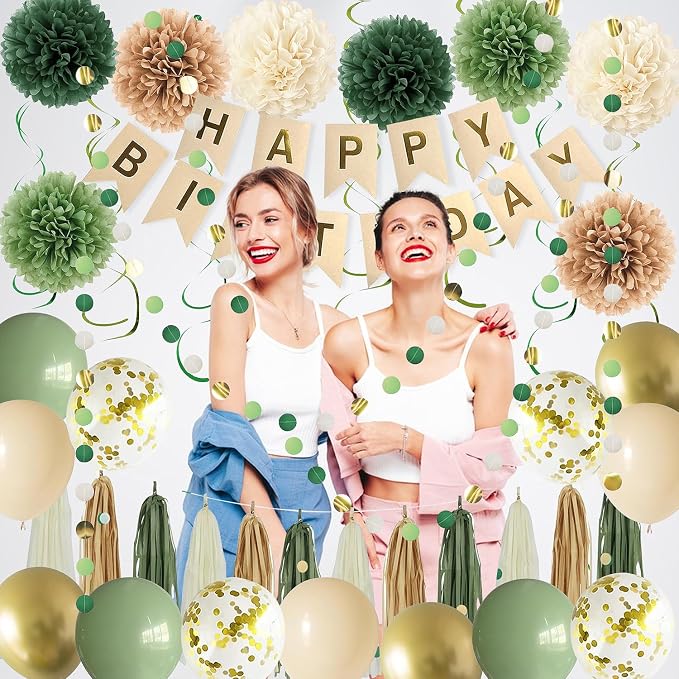 Green Birthday Party Decorations - Image 3