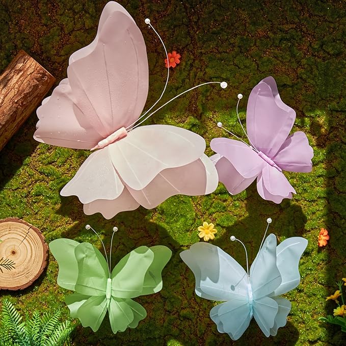 SUNBEAUTY Butterfly Party Decorations, 3D Butterflies, Water Proof Wedding Decor by SUNBEAUTY
