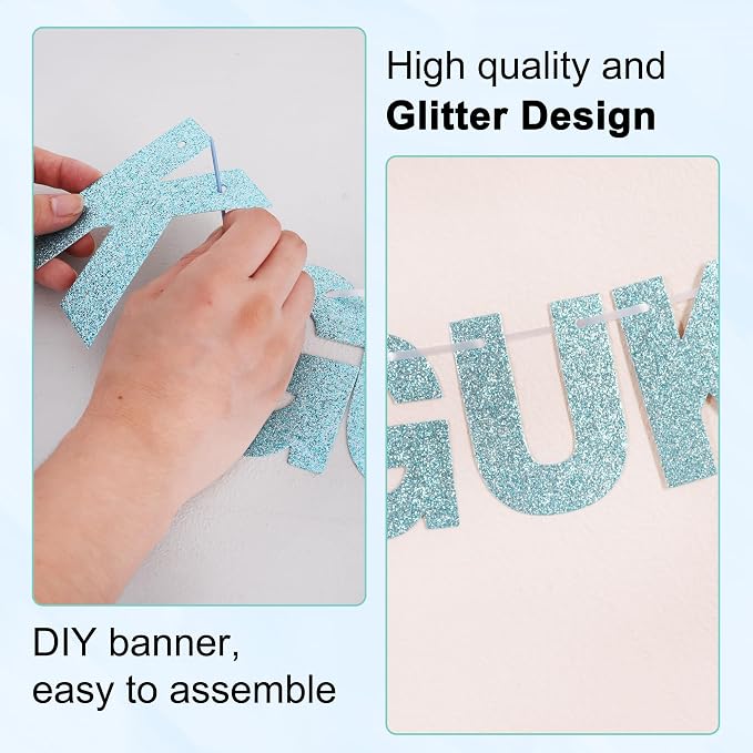 BEISHIDA Light Blue 116 PCS A-Z DIY Letter Custom Banner Party Decor | 111 - Image 2