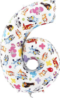 Toyland® 26 Inch Bluey & Bingo Number Foil Balloon by Toyland