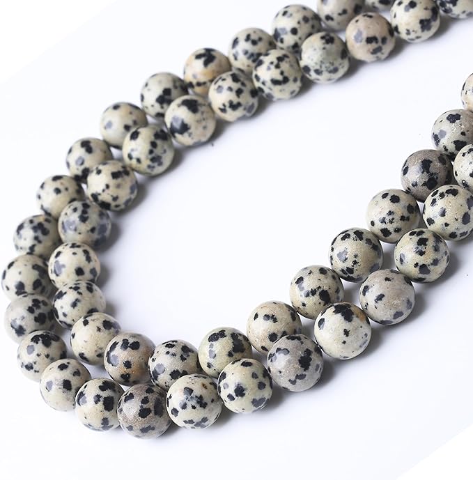 Quail Egg Stone Beads Gemstone Round Crystal Energy Jade Beads Stone Beads for Jewelry Making DIY Bracelet Necklace Jewelry Making 1 Strand 15.5inch 4MM