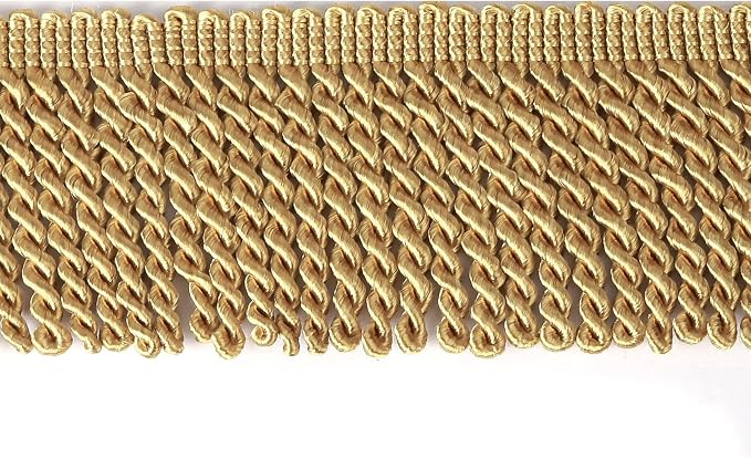 BEL AVENIR Bullion Fringe Trim Curtain Fringes 5 Yard x 2.5 Inches Sewing | - Image 2