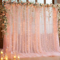 10x8ft Peach Tulle Backdrop Curtain by Partisky