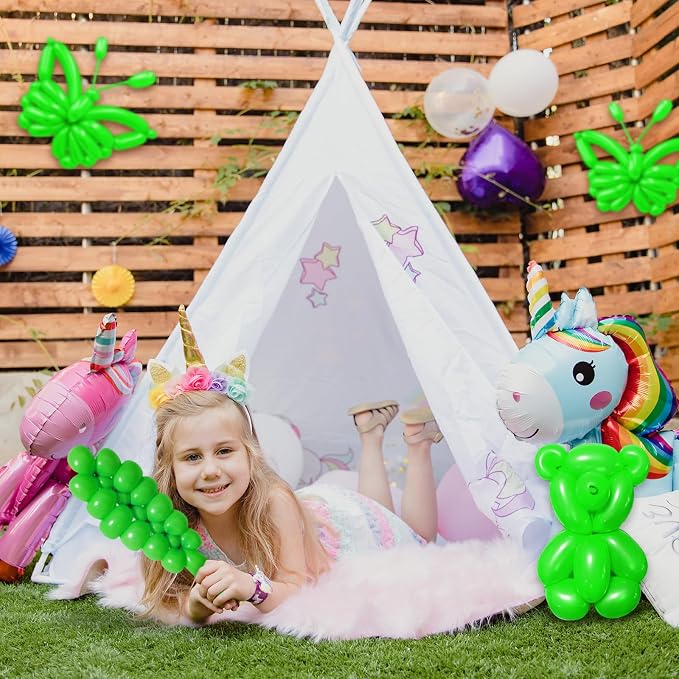 100Pcs Green 260 Balloons, Long Balloon - Image 7