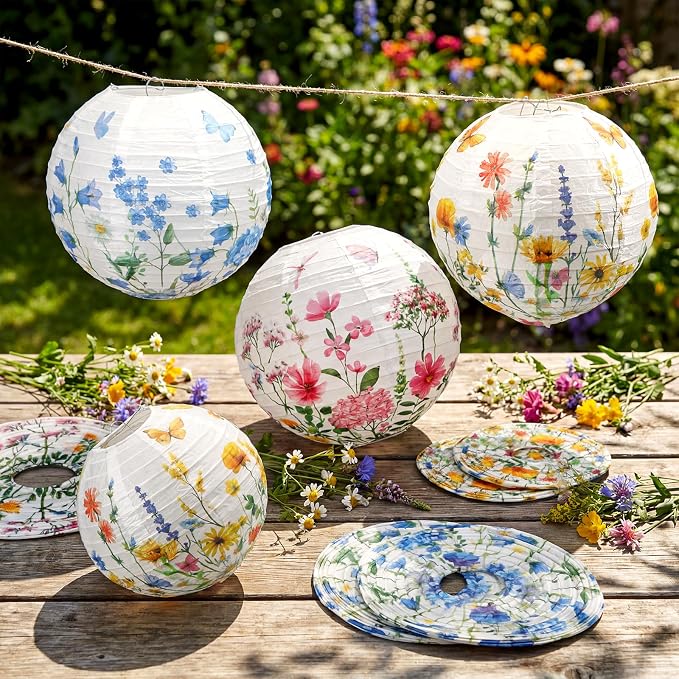 Baquler 12 Pcs Paper Lanterns Party Decorations, Hanging Paper Lanterns in 3 - Image 5
