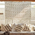 Macrame Curtain Doorway Window Decor Boho Room Divider 52" W*56" L | Handwoven by FLBER