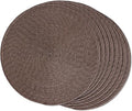 FunWheat Round Braided Placemats Set of 8 Place Mats by FunWheat
