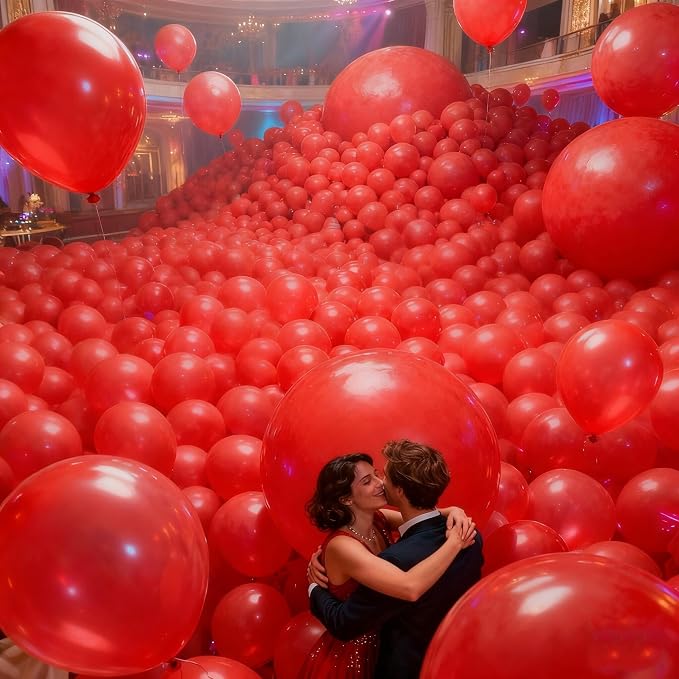 160Pcs Red Balloons 12 Inch Bulk Latex Balloon - Image 4