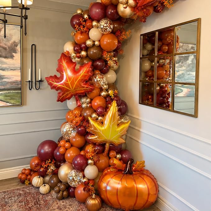 Fall Balloon Arch Kit for Fall Thanksgiving Decorations Indoor Outdoor | - Image 3