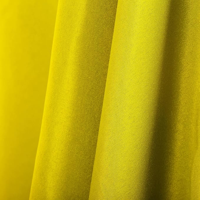 Ascoza 2pack 60x102 Inch Yellow Rectangular Tablecloth 6 Feet Table Cloth in Polyester Fabric for Wedding/Banquet/Restaurant/Parties