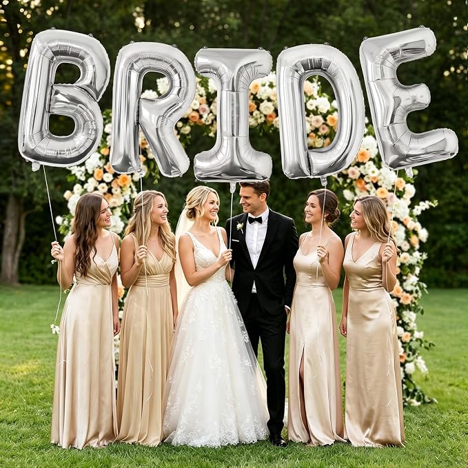 BRIDE Balloons Bachelorette, 40 Inch Foil Mylar, Helium-fillable, - Image 5