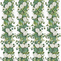4PCS 6.23FT Artificial Eucalyptus Garland with Peony Flowers Fake Vines Floral Greenery Garland White Peonies Artificial Flowers for Centerpiece Table Runner Wedding Decor (White, 4PCS)